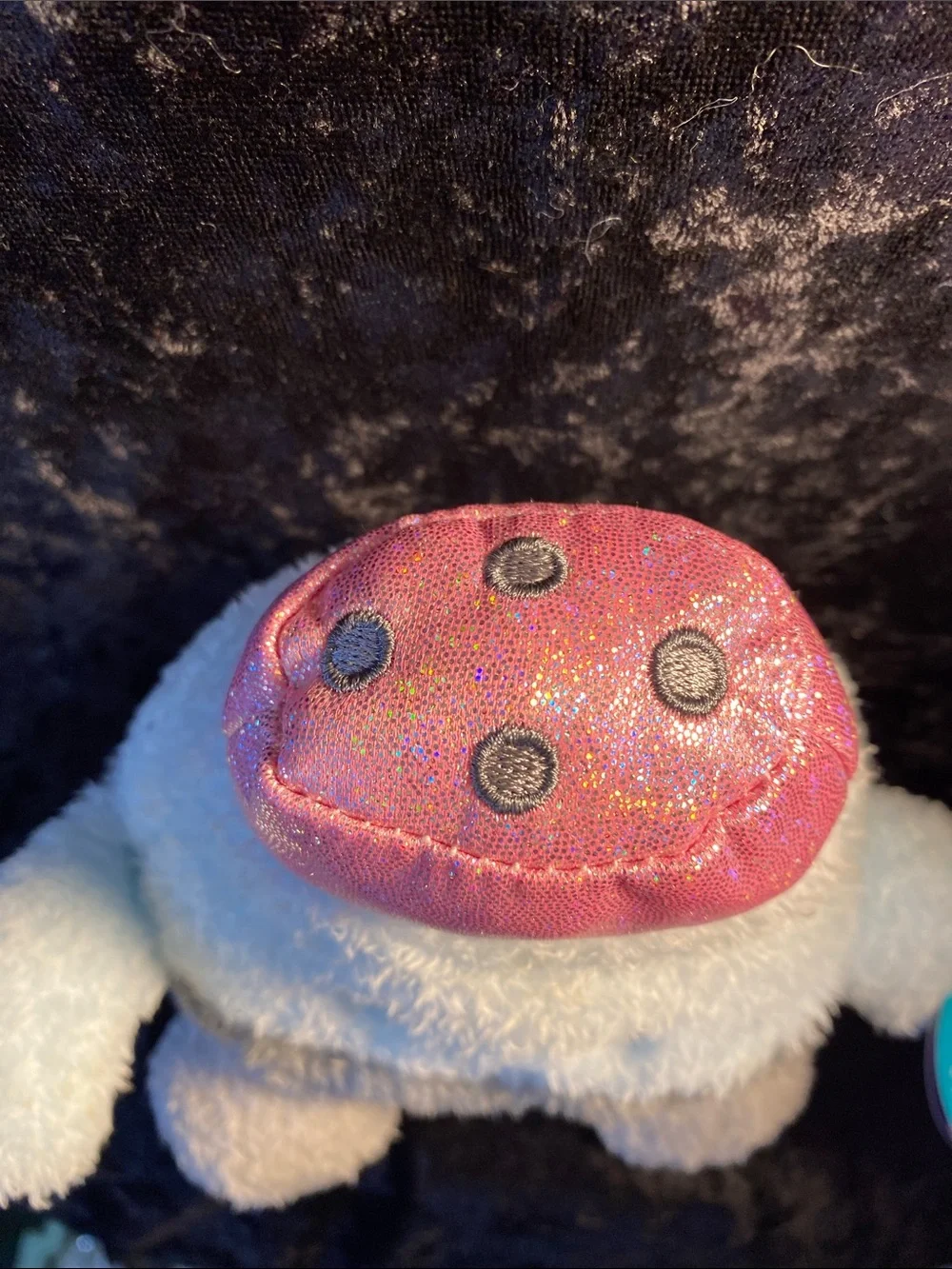 Bum Bumz Plush Squishy Toy - White, Gray & Pink